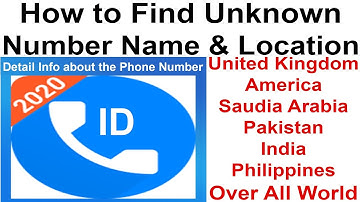 How to Find Unknown Number Details | Name and Location of any Number | show caller ID | Tricks Zone