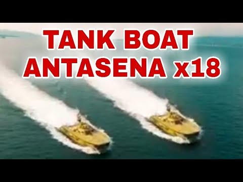 TANK BOAT ANTASENA SEA TRIAL Speed 40 Knot