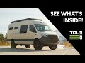 The best van layout for offgrid camping new full van tour