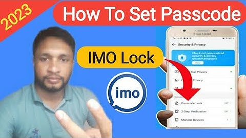imo id passcode lock I How to set imo pass code lock I set imo passcode I passcode imo Iimo passcode