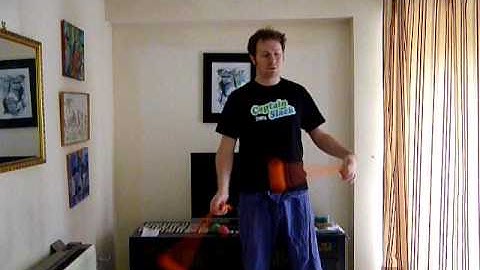 Poi throw tutorial # 22 reverse butterfly throw with half a wibble