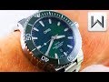 2018 ORIS AQUIS DATE GREEN CERAMIC (733 7730 4157-07 8 24 05PEB) Luxury Watch Review