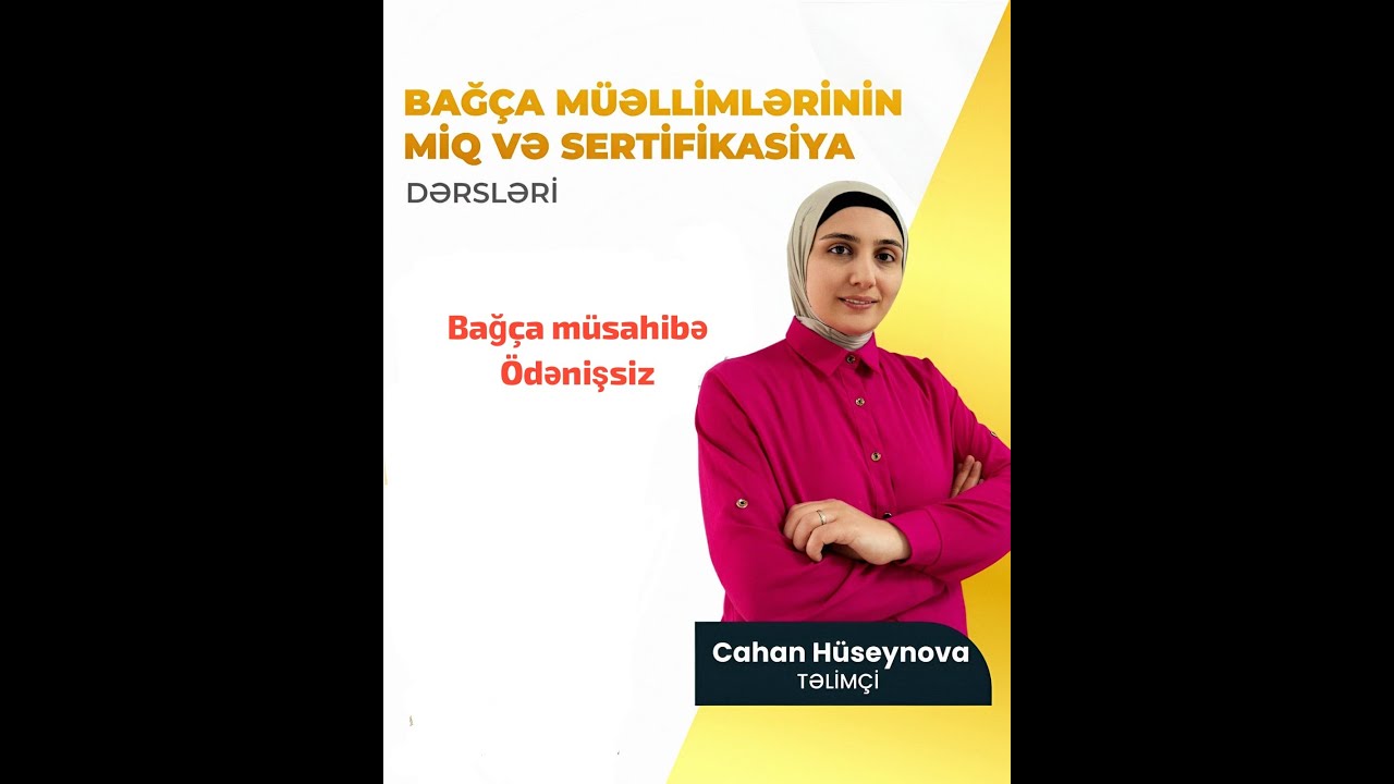Bağça müsahibe sualları ödenissiz Dərs 3#bağçamüsahibə #sertifikasiya #bağçamiq 