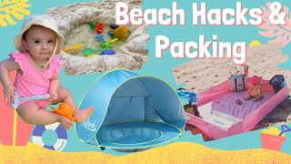 BABY & TODDLER BEACH ESSENTIALS| BEACH TIPS &  HACKS| PACK WITH ME| SUMMER MOM HACKS