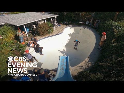 Skaters clean pools for free in California