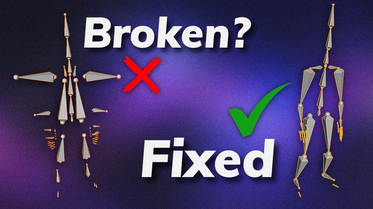 Fix Broken Bones When Importing Motive Mocap to Blender: FBX Armature ...