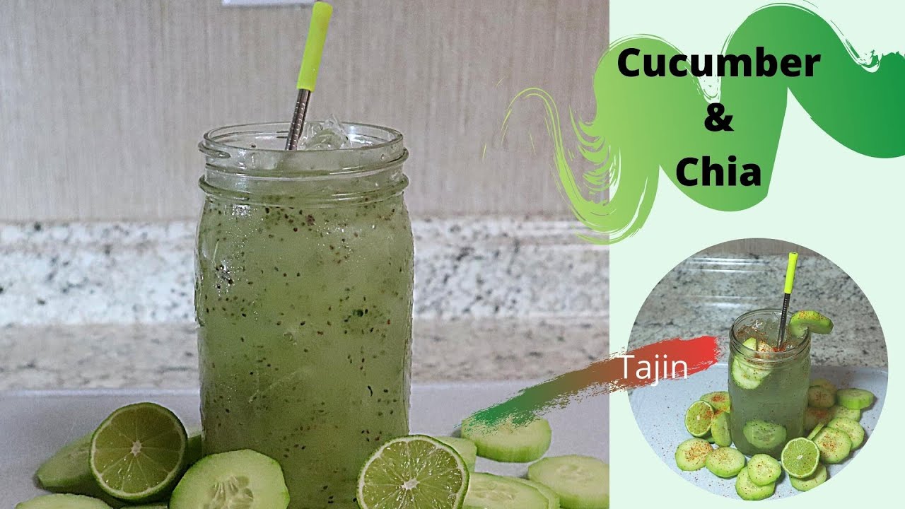 Cucumber Lime & Chia Agua Fresca - Agua de Pepino Limon y Chia - YouTube