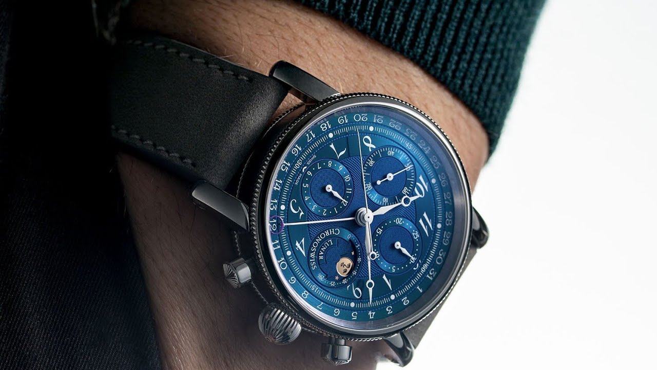 Обзор часов Chronoswiss Lunar Chronograph Aurora – потрясающие роскошные часы-хронограф с индикац...