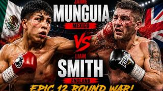 Jaime Munguia vs Liam Smith 🔥 Brutal WAR! Full Fight Highlights & Knockdowns HD