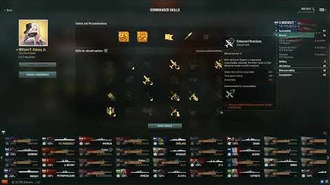 COMMANDER SKILLS: American Tech Tree CV