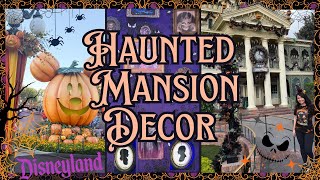 THE HAUNTED MANSION HALLOWEEN DECORATING | Disneyland Halloween FULL Ride + Park Fall Decor 2025 🔮🧡