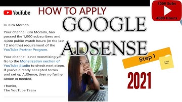 STEPS SA PAG APPLY PARA SA YOUTUBE PARTNER PROGRAM | 2021 (Personal Experience)