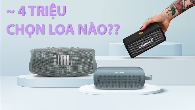 So sánh loa camping BOSE SOUNDLINK FLEX vs JBL CHARGE 5 vs ...