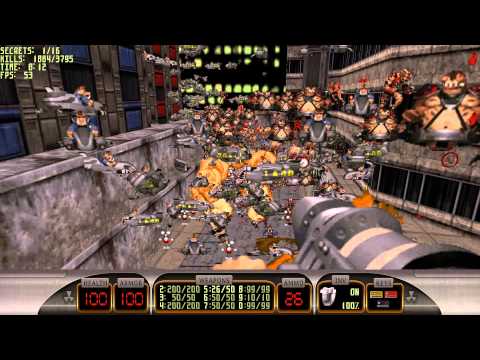 Duke Nukem 3d User Map Nuts Big Army Of Enemies Cheats On Youtube