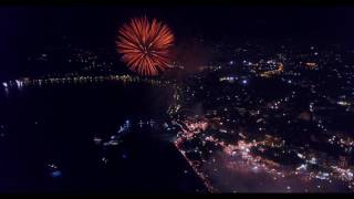 Corfu Easter Aerial Video of Fireworks 2017