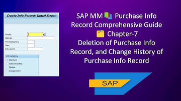 Deletion of the Purchasing Info Record in SAP #sap #sapmm #procurement #purchaseinforecord #purchase