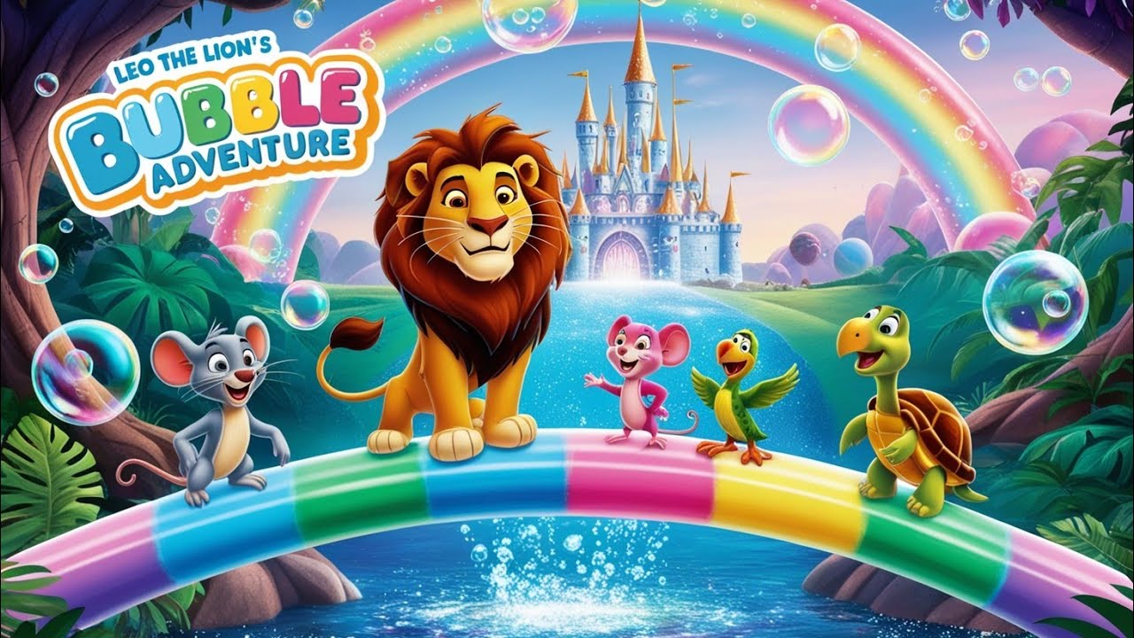 Leo the Lion’s Magical Bubble Adventure | Fun Cartoon for Kids | Jungle Friends Animation 2024 