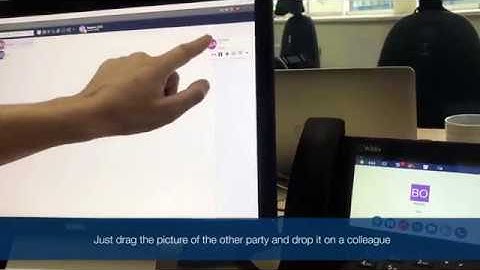 Wildix Collaboration Drag&Drop Call Transfer on Touch Screen!