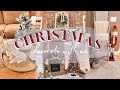 🎄COZY CHRISTMAS 2022 DECORATE WITH ME 🎄| COZY CHRISTMAS MANTLE &amp; FAMILY ROOM