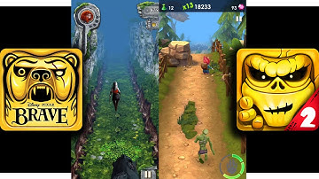 Temple Run Brave Vs Zombie Run 2   Monster Runner Game