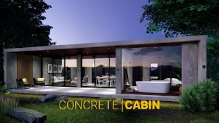 CONCRETE CABIN  - Small House Design