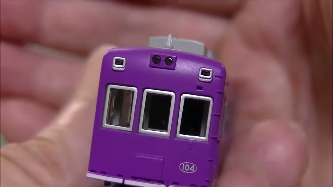 MODEMO 京福電鉄モボ101形 京紫塗装104号車（M車） 【Nゲージ 鉄道模型