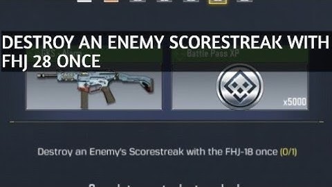 HOW TO DESTROY ENEMY SCORESTREAK WITH FHJ 18 ONCE  CALL ROCKET TIL YOU DROP IT CALL OF DUTY MOBILE