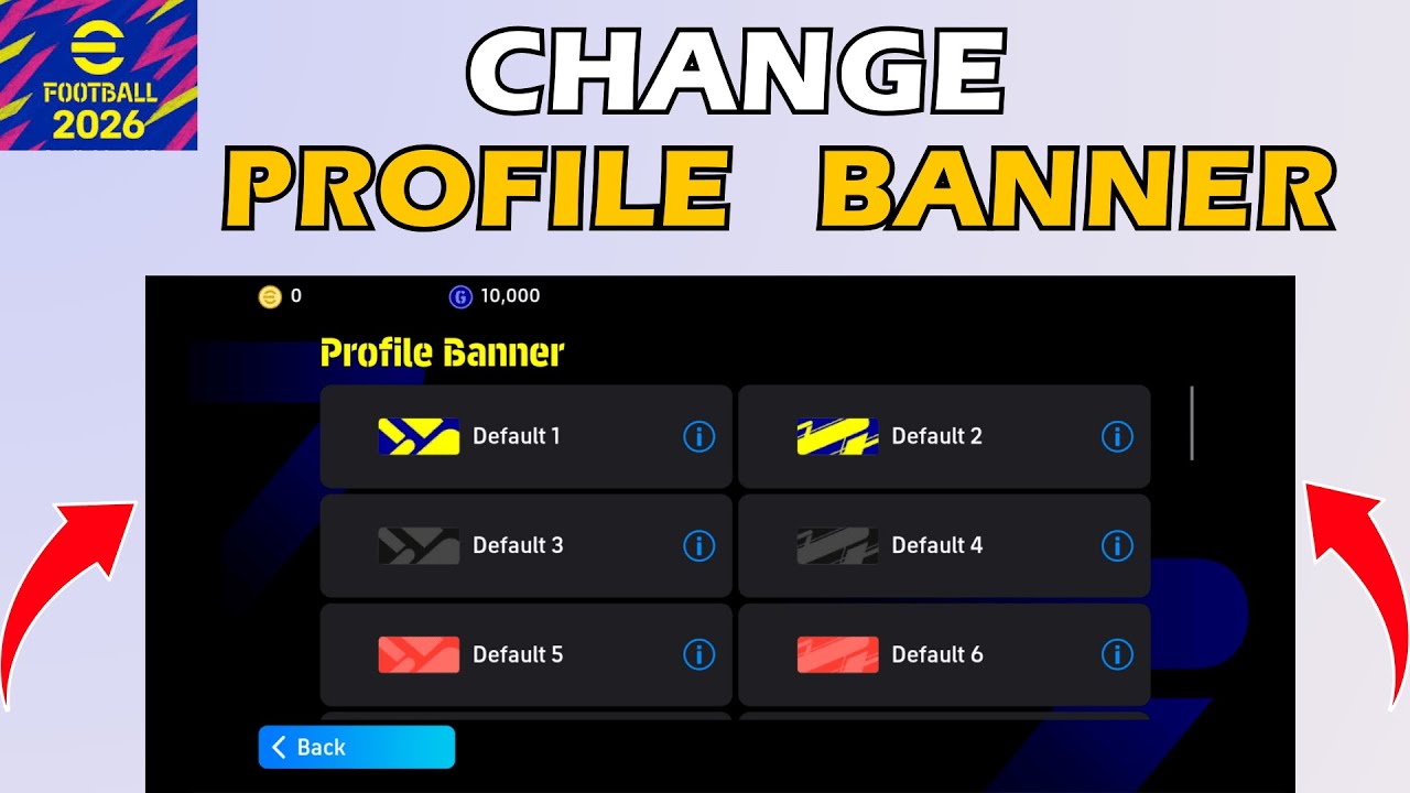 eFootball 2026 Mobile How to Change Profile Banner - YouTube
