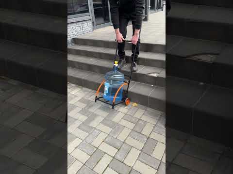 Візок-підставка Bona для перевезення та зберігання бутилей 19 л для води, видео 1