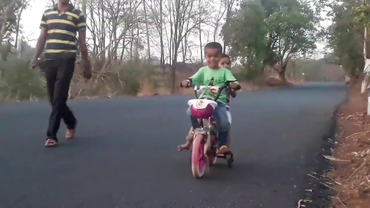 FIRST CYCLE RIDE LOVELY CHILDREN