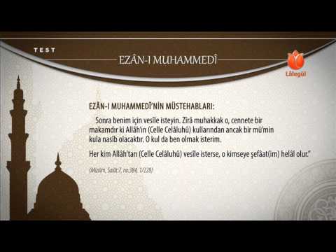 Ezan-ı Muhammedi'nin Müstehabları