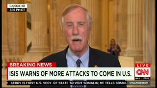 King Joins Wolf Blitzer on CNN to Discuss Garland Shooting and ISIS
