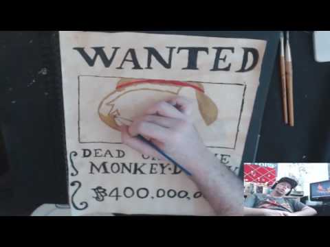 How to make Luffy wanted poster [One piece art]