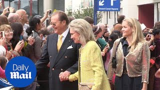 Roger Moore with his wife and stepdaughter on the red carpet - Daily Mail Net Worth