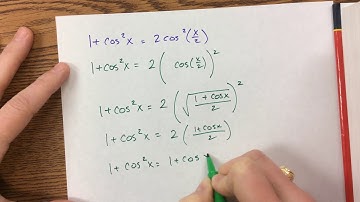 Solving Trig Equations (using half angle identities)