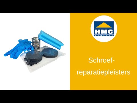 Schroefreparatiepleisters – eenvoudige en snelle oplossing voor dakschroeven - video from HMG Benelux