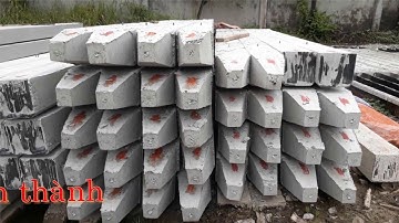 Đúc & Ép Cọc Bê Tông Cốt Thép Trong Xây Dựng - P1 Qui trình Sản Xuất Cọc | NSS Vlog .