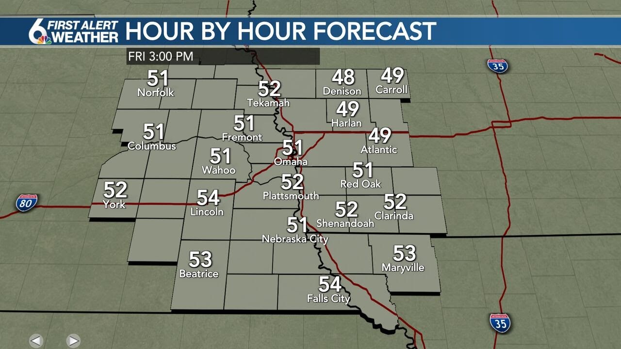 Sunny but cooler afternoon to close out the work week - YouTube