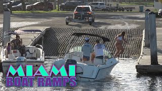 She goes for the leap can she make it!!! | Miami Boat Ramps | 79st Boat Ramps| Boynton Beach