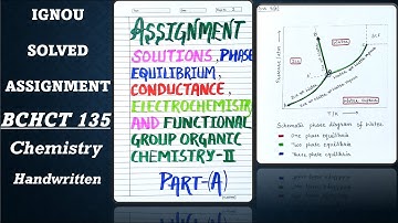 IGNOU Solved Assignment BCHCT 135 Chemistry | Handwritten | Pause And Write | How To Write Answers