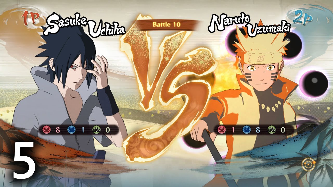 Sasuke Uchiha (Rinnegan) VS Naruto (Six Paths): Naruto Ultimate Ninja ...