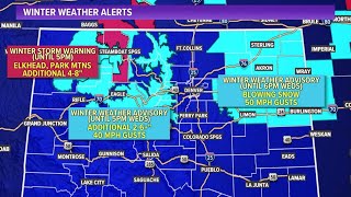 Chilly afternoon for Denver, mountain snow continues