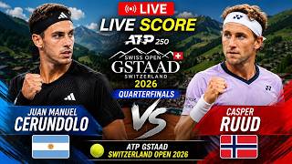 Juan Manuel Cerundolo vs Casper Ruud 🎾LIVE SCORE TENNIS ATP GSTAAD SWITZERLAND OPEN 2026 |