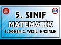 5. Sınıf Matematik 1. Dönem 2. Yazılı Hazırlık | Yep Yeni