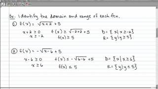 6-3 Square Root Functions and Inequalities 6 3 Square Root Graphs