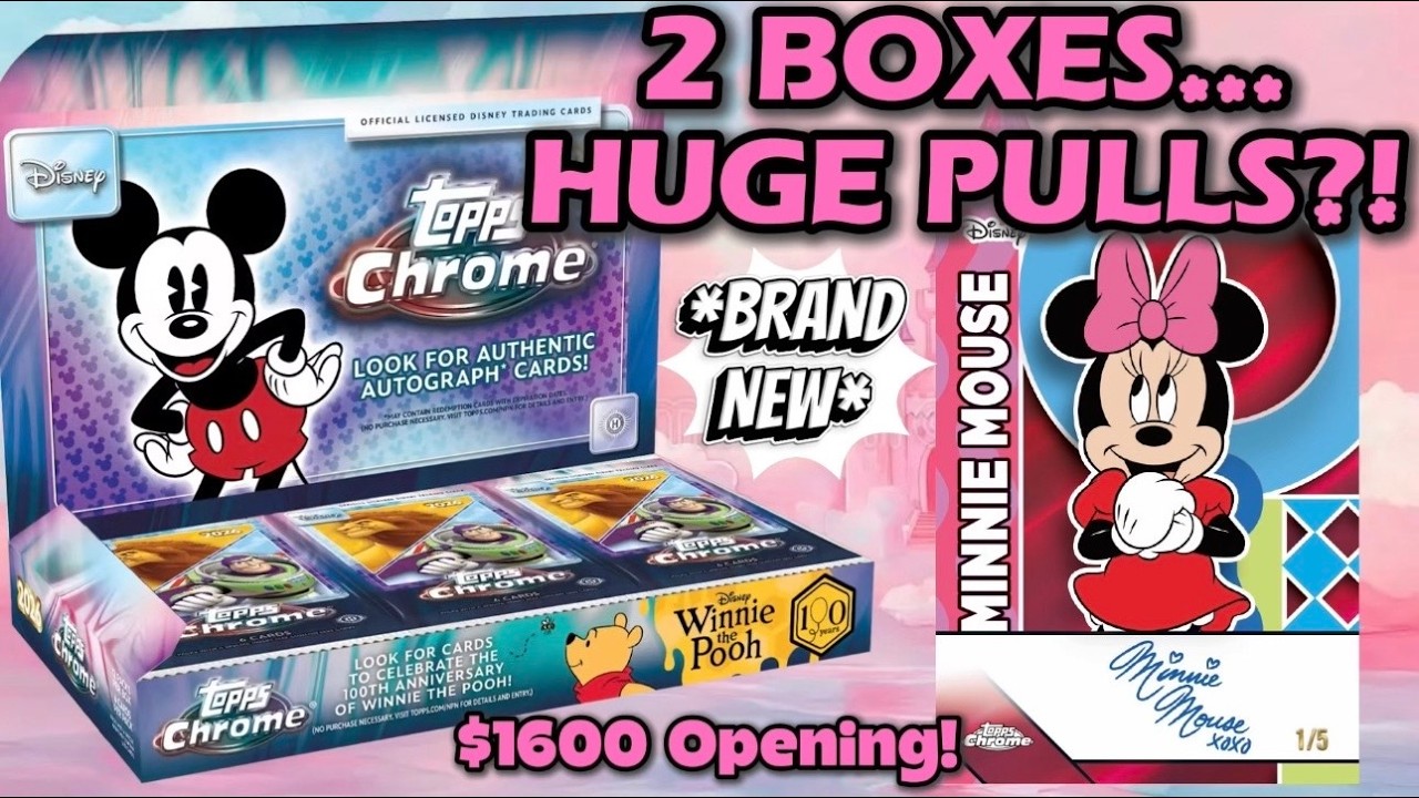 THIS PULL IS MASSIVE?! $1600 Topps Chrome Disney 2026 2 Box