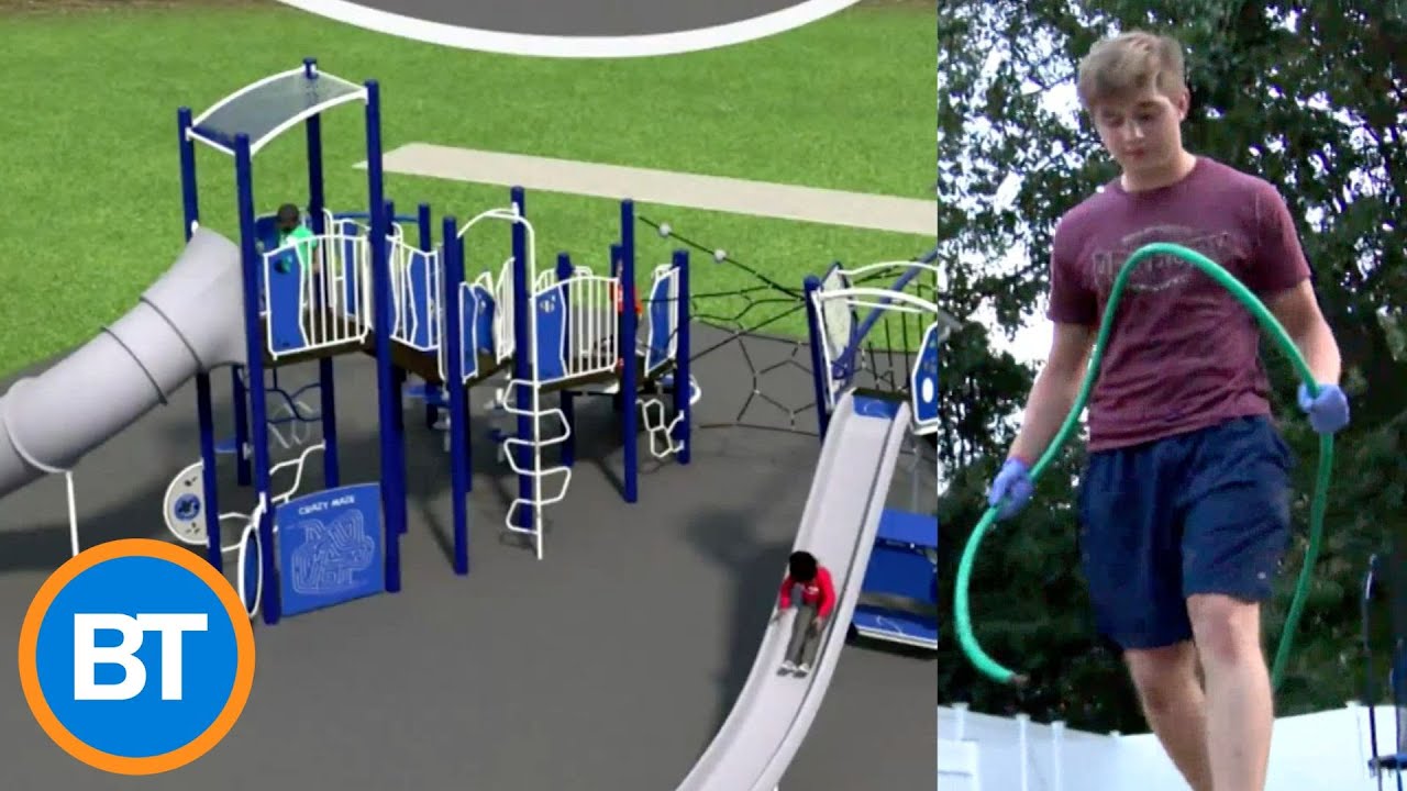 Teen raises money to build new neighbourhood playground for kids with