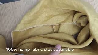 #101 - 100% Hemp | 137cm, 162gsm | Premium Hemp Fabric by Linens China