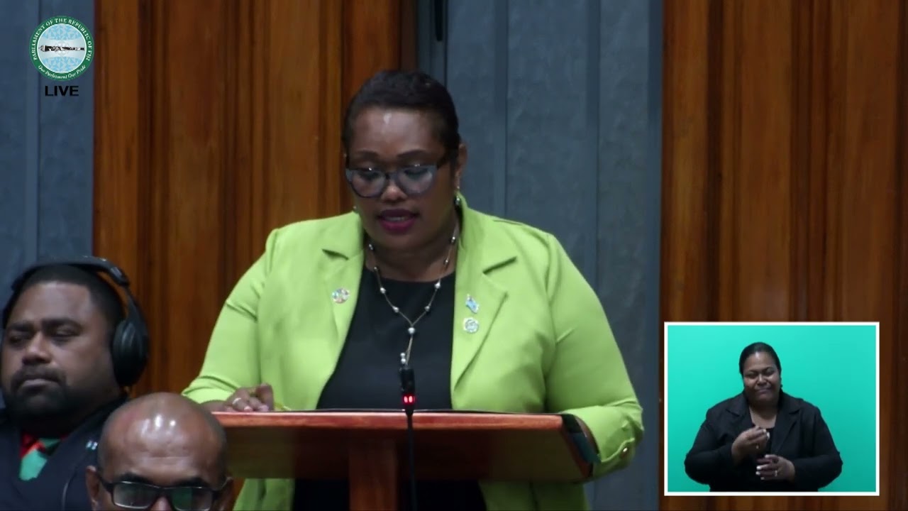 Minister for Fisheries & Forests, Hon. Alitia Bainivalu's ministerial statement