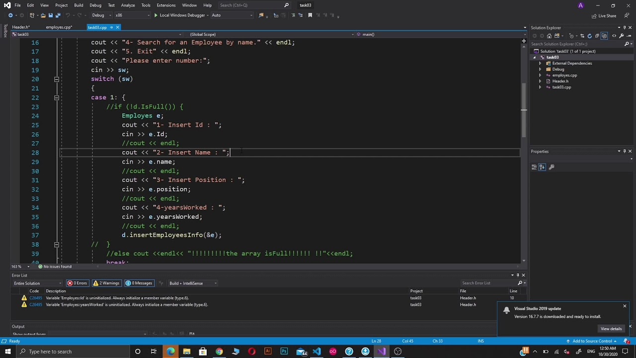 Data structures task 03 - YouTube